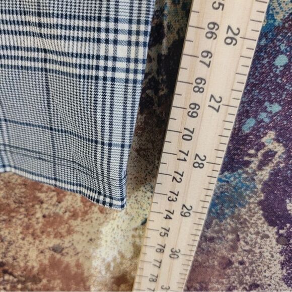 Simply Vera Wang Gray Plaid Skinny Pants, Pull Up, Size 2 XXL Long False Pockets - Picture 9 of 13